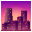 cityscape at dusk