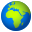 globe showing Europe-Africa