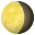 waning gibbous moon