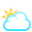 sun behind large cloud