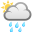 sun behind rain cloud