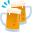 clinking beer mugs