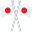 crossed flags