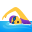 woman swimming