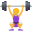 woman lifting weights