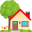 house with garden