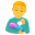 man feeding baby