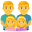 family: man, man, girl, girl