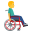 man in manual wheelchair facing right