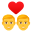 couple with heart: man, man