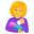 woman feeding baby