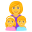 family: woman, girl, boy