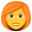 woman: red hair