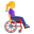woman in manual wheelchair facing right