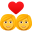 couple with heart: woman, woman