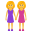 women holding hands