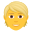 person: blond hair