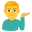 man tipping hand