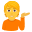 person tipping hand