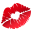kiss mark