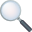 magnifying glass tilted left