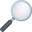 magnifying glass tilted right