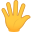 hand with fingers splayed