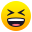 grinning squinting face