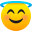 smiling face with halo