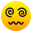 face with spiral eyes