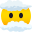 face in clouds