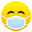 face with medical mask