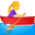 woman rowing boat