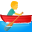 man rowing boat