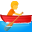 person rowing boat