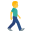 man walking facing right