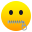 zipper-mouth face