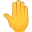 raised back of hand