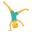 man cartwheeling