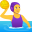woman playing water polo