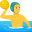 man playing water polo