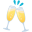 clinking glasses