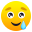 smiling face with tear