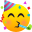 partying face