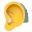 ear with hearing aid