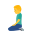man kneeling