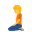 person kneeling