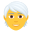 person: white hair
