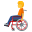 person in manual wheelchair