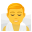 man in steamy room